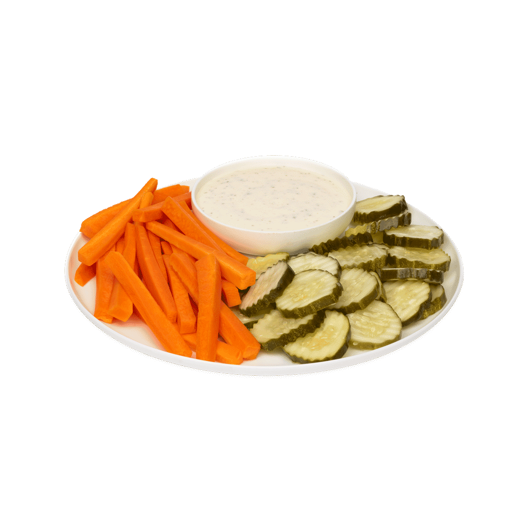 Pickles & Carrots w/ Buttermilk Ranch Tray