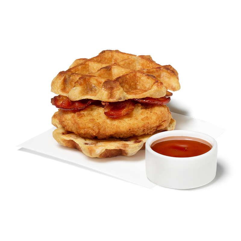 Chicken & Waffles Breakfast Sandwich w/ Chick-fil-A® Filet