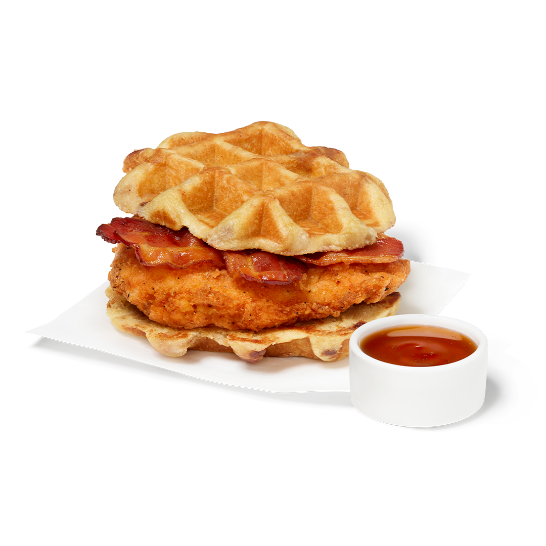 Chicken & Waffle Sandwich de Pollo Picante