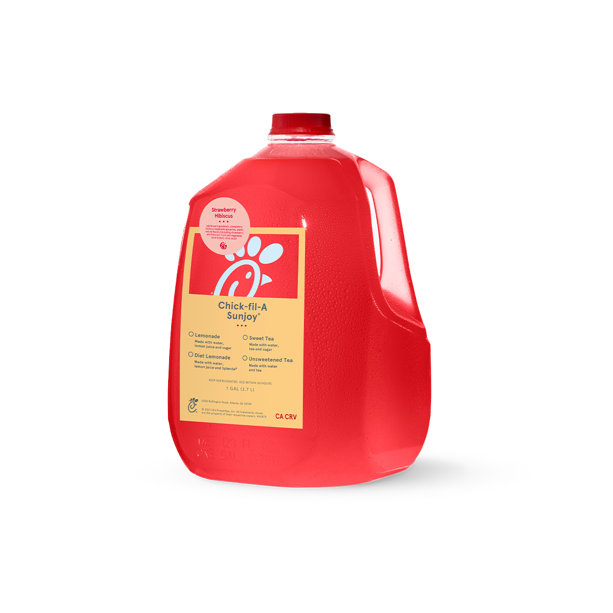 Gallon Strawberry Hibiscus Sunjoy® (Diet Lemonade, Unsweet Tea)