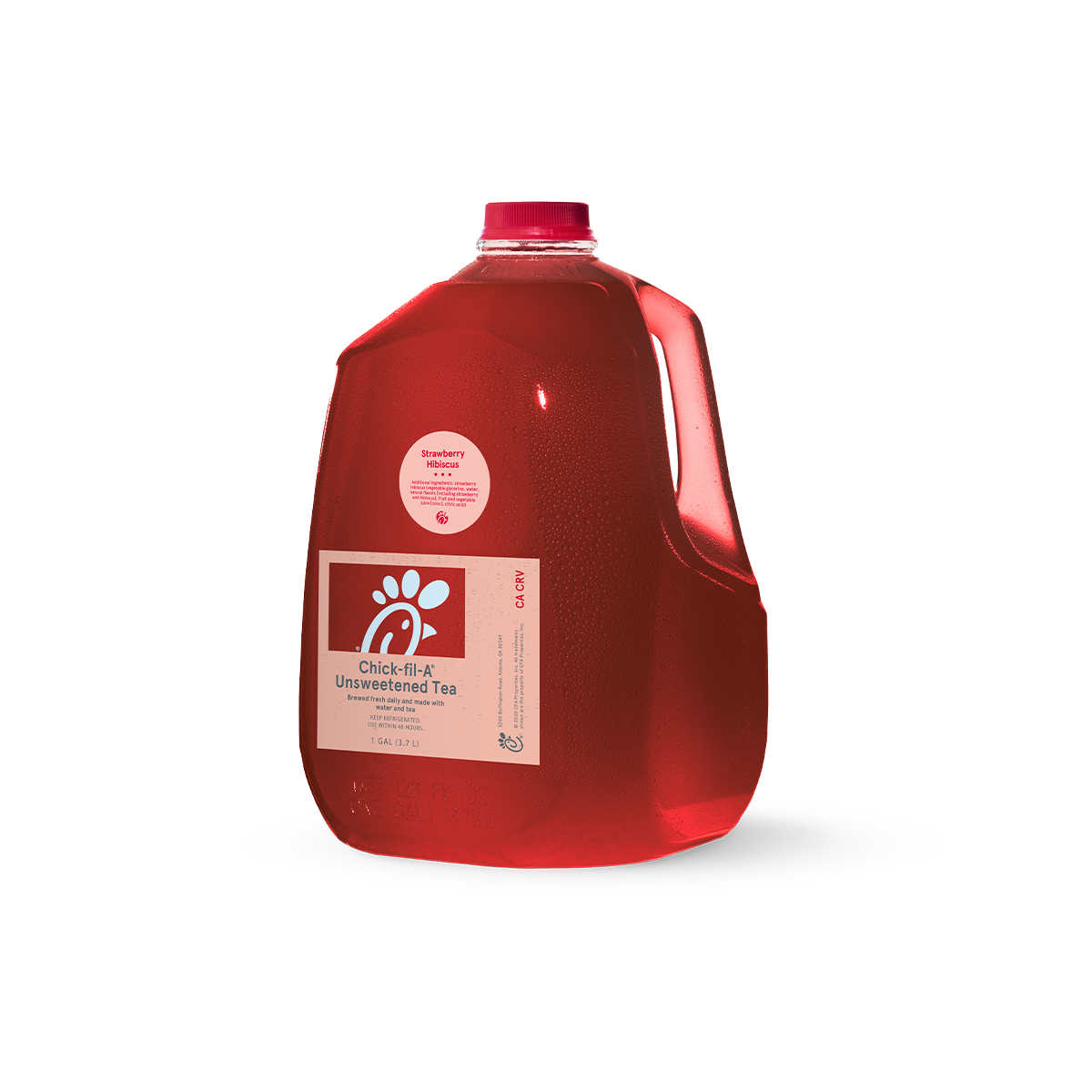 Gallon Strawberry Hibiscus Unsweet Tea